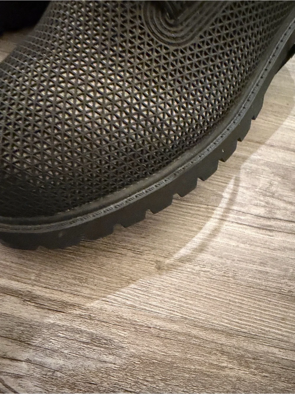 Timberland All-Black Textured Leather Work Boots